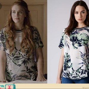 **RARE!** ASO Lydia Martin Topshop tropical tee